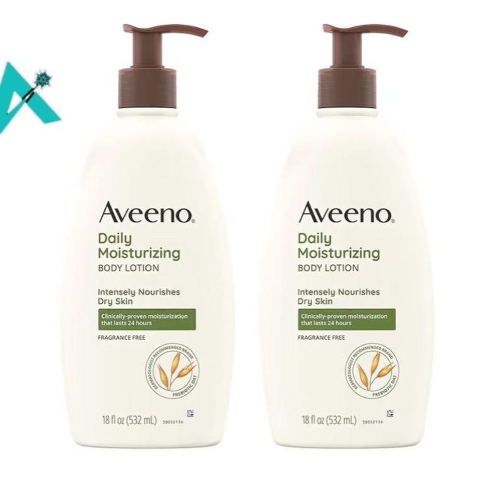 Aveeno Stress Relief Moisturizing Lotion 18 FL Oz NEW Sealed Lavender Pack of 2